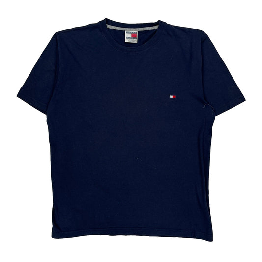 Tommy Hilfiger T-Shirt - Large Navy Cotton