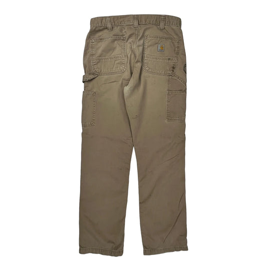 Vintage Carhartt Carpenter Trousers - 32W 31L Khaki Cotton