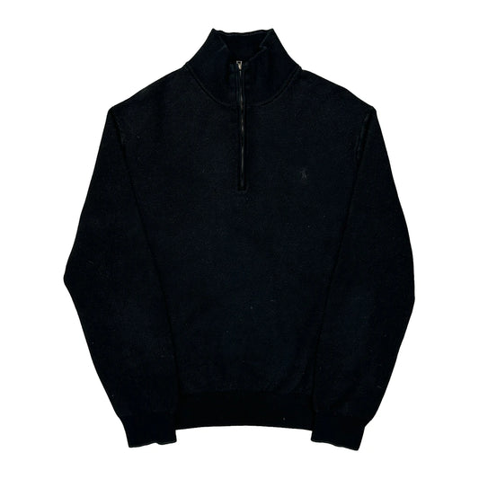 Polo By Ralph Lauren 1/4 Zip - XL Black Cotton