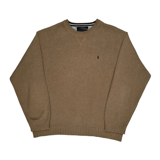 Vintage Tommy Hilfiger Jumper - XL Beige Cotton