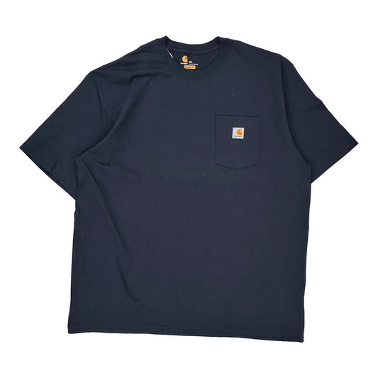 Carhartt T-Shirt - 2XL Navy Cotton