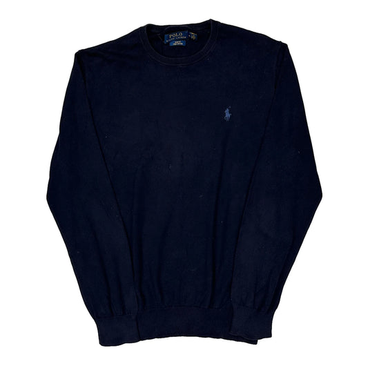 Polo By Ralph Lauren Slim Fit Jumper - Medium Navy Cotton