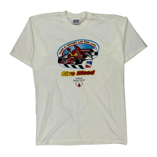 Indiana Blood Center All Sport Single Stitch T-Shirt - XL White Cotton