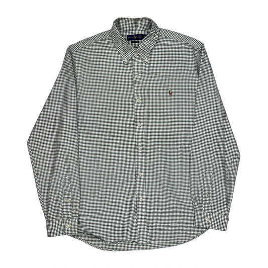 Ralph Lauren Checked Shirt - XL Green Cotton