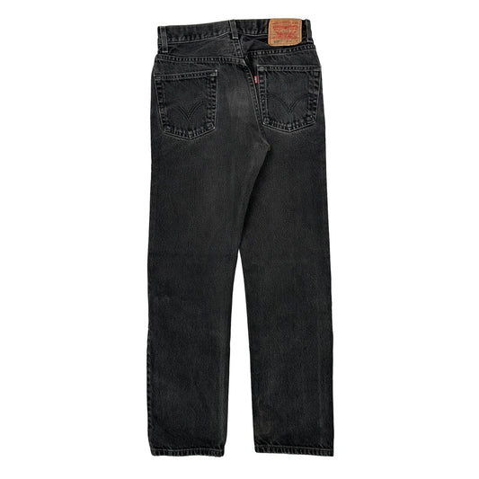 505 Levis Jeans - 28W 33L Black Cotton