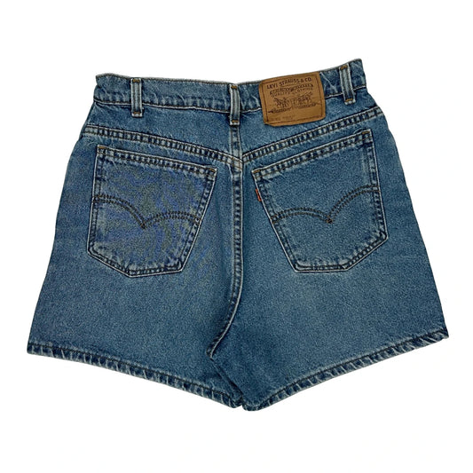 Orange Tab Levis Petite Denim Shorts - 28W UK 8 Blue Cotton