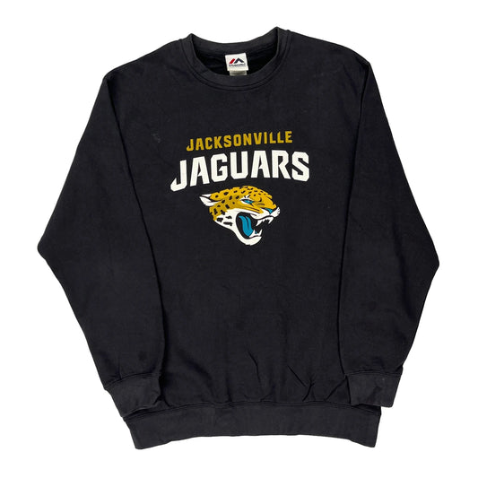 Jacksonville Jaguars Majestic Nfl Sweatshirt - Medium Black Cotton