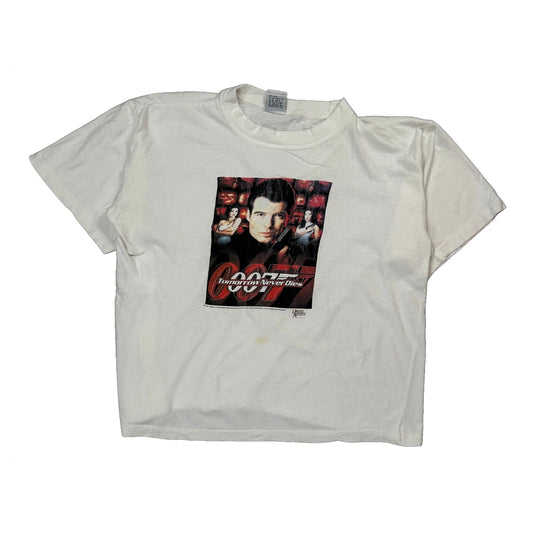 James Bond 007 Tomorrow Never Dies East Coast Graphic T-Shirt - Medium White Cotton