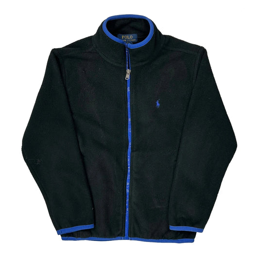 Age 7 Polo By Ralph Lauren Fleece Jacket - Small Black Polyester
