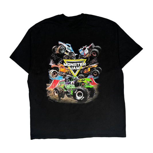 Monster Jam Monster Jam Graphic T-Shirt - Large Black Cotton