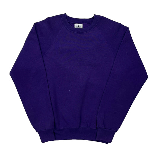 Vintage Lee Sweatshirt - Medium Purple Cotton Blend