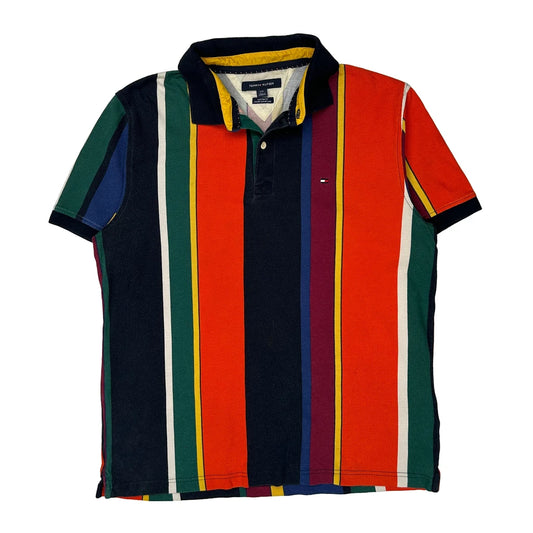 Tommy Hilfiger Polo Shirt - Large Multicoloured Cotton