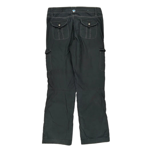 Kuhl Cargo Trousers - 31W UK 12 Black Cotton Blend