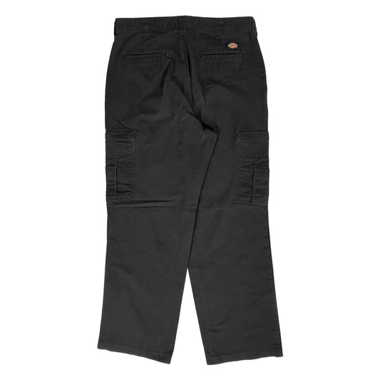 Dickies Cargo Trousers - 32W 30L Black Cotton
