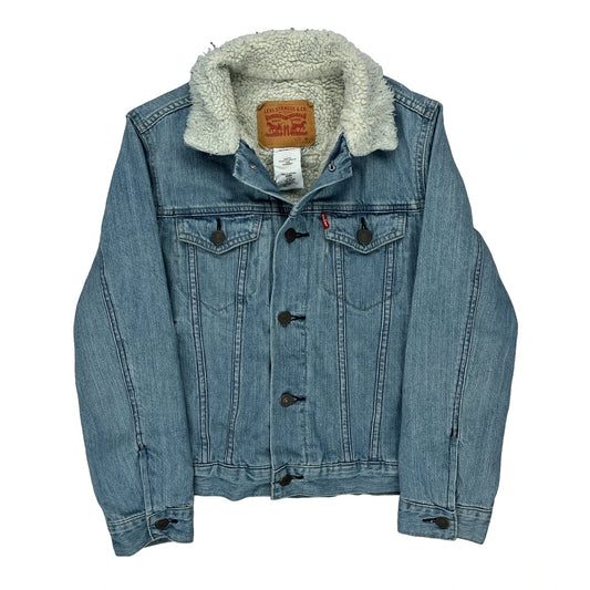 Age 10-12 Levis Denim Jacket - Medium Blue Cotton