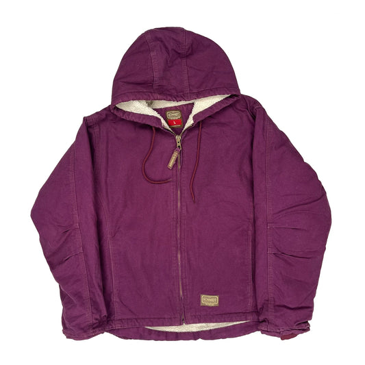 Schmidt Workwear Fleece Jacket - Large Purple Faux Fur