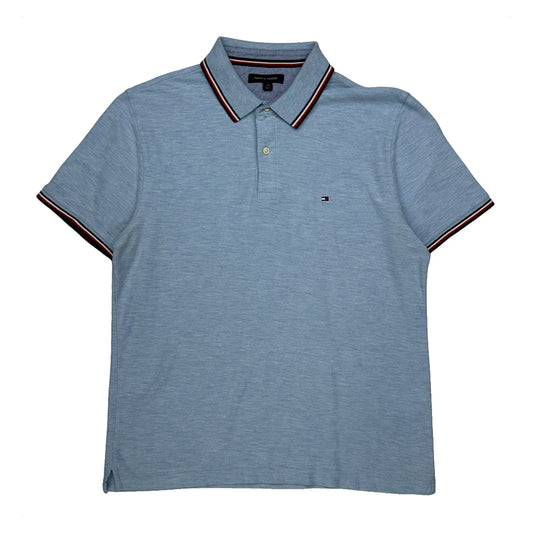 Vintage Tommy Hilfiger Polo Shirt - Large Blue Cotton