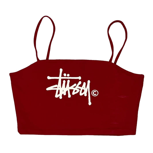 Stussy Top - Small Red Cotton