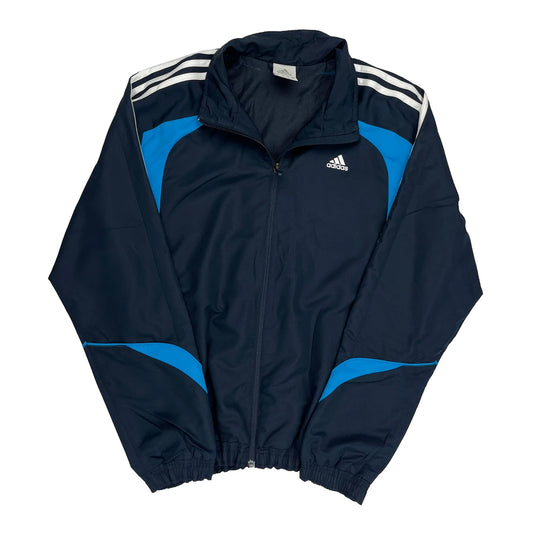 Adidas Track Jacket - Medium Navy Polyester