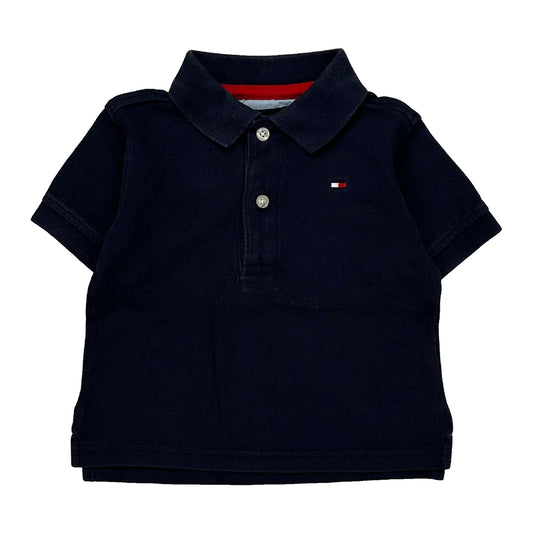 18 Months Tommy Hilfiger Polo Shirt - 2XS Navy Cotton