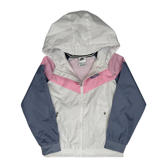 Age 6-7 Nike Windbreaker - Small White Polyester