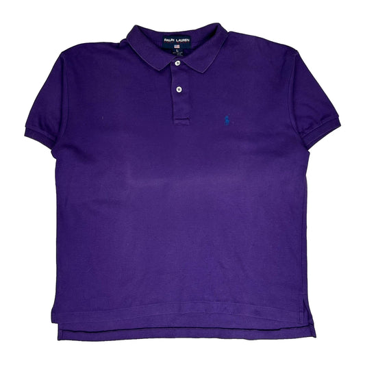 Vintage Polo Sport Ralph Lauren Polo Shirt - Large Purple Cotton