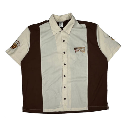 Grumpy'S Tavern Disney Graphic Short Sleeve Shirt - XL Brown Polyester