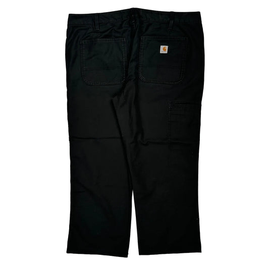 Loose Fit Carhartt Carpenter Trousers - 40W UK 20 Black Cotton