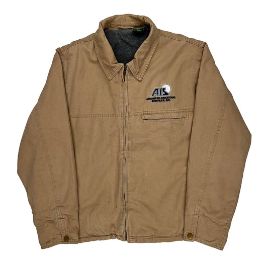 Advanced Industrial Services, Inc. Unbranded Jacket - Large Brown Cotton
