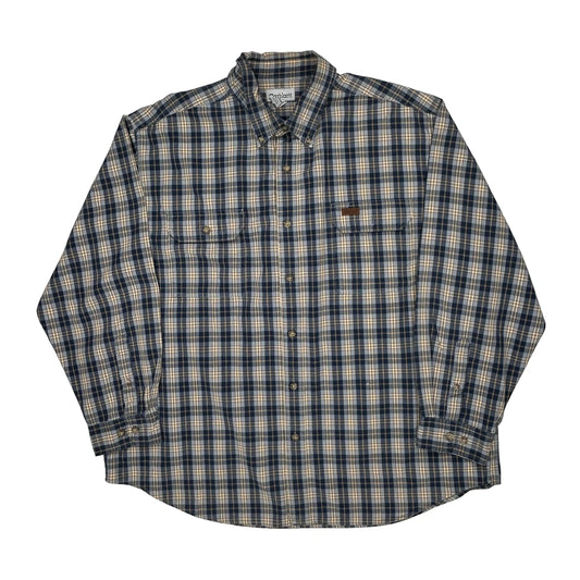 Carhartt Checked Shirt - 2XL Beige Cotton