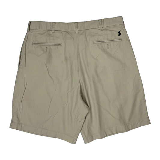 Vintage Polo By Ralph Lauren Shorts - 36W 8L Beige Cotton