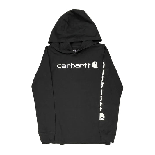 Age 14-16 Carhartt Hoodie - Large Black Cotton