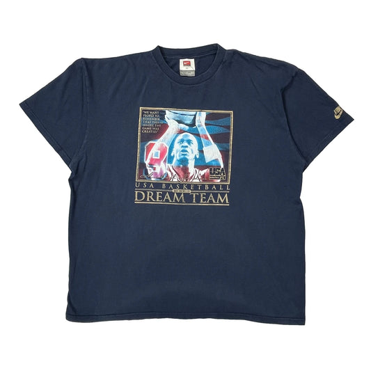 Vintage USA Basketball Dream Team Nike Graphic T-Shirt - XL Navy Cotton