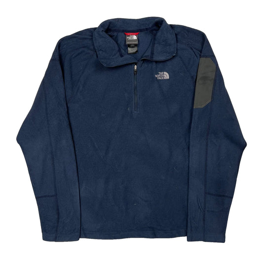 Vintage The North Face Long Sleeve T-Shirt - Large Blue Polyester