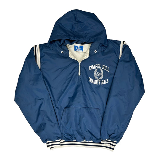 Chapel Hill / Chauncy Hall Champion College Windbreaker - XL Navy Nylon