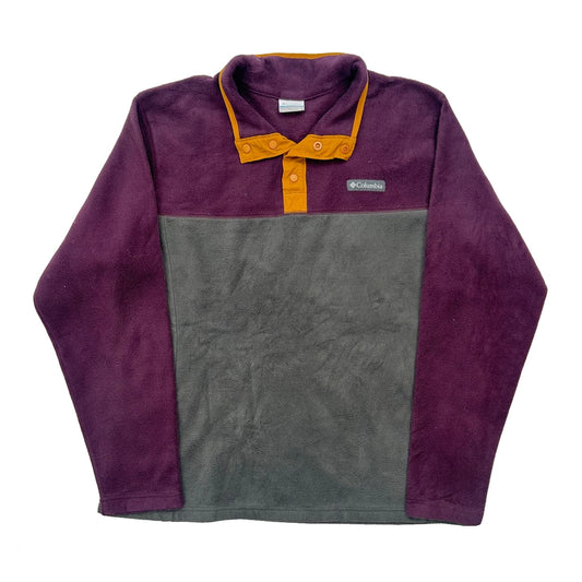 Columbia Collared Fleece - XL Grey Polyester