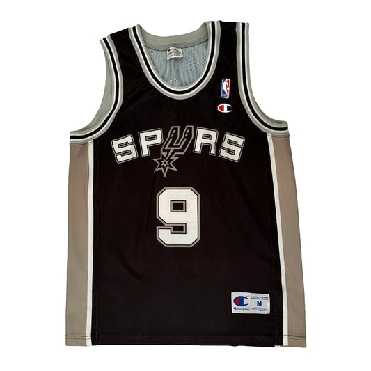 Made In USA Tony Parker San Antonio Spurs Champion Nba Jersey - Medium Black Polyester