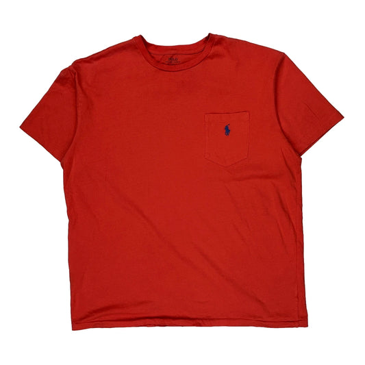 Polo By Ralph Lauren T-Shirt - Large Red Cotton