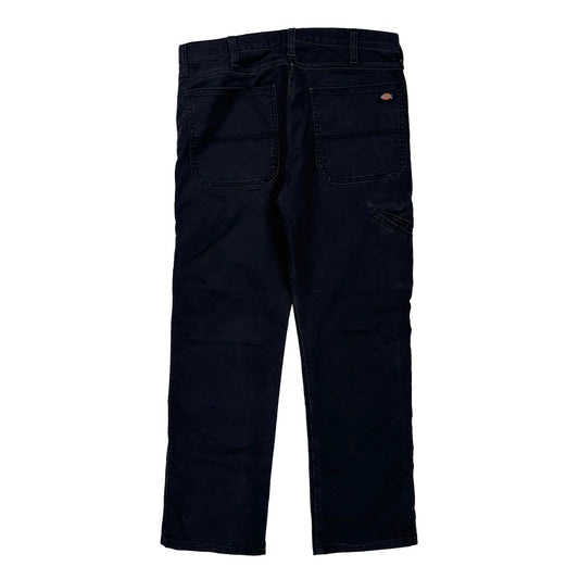 Dickies Carpenter Trousers - 34W 30L Black Cotton Blend