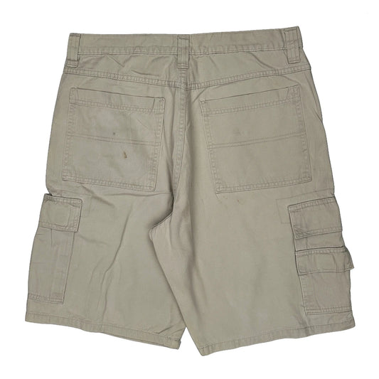 Wrangler Cargo Shorts - 33W 10L Beige Cotton