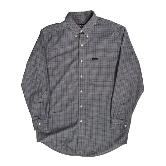 Chaps Ralph Lauren Checked Shirt - Medium Grey Cotton