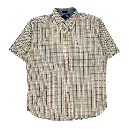 Tommy Hilfiger Checked Short Sleeve Shirt - XL Multicoloured Cotton