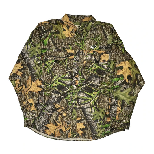 Mossy Oak Camo Patterned Shirt - XL Camo Polyester