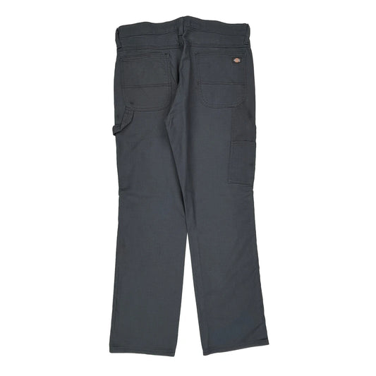 Dickies Carpenter Trousers - 34W 30L Grey Cotton Blend
