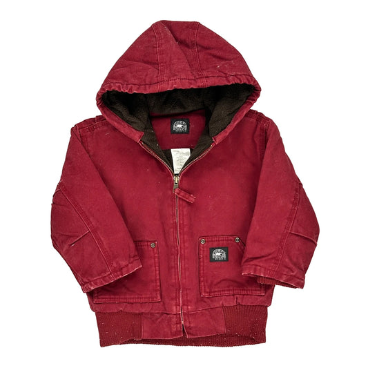 Age 4 Key Jacket - Small Red Cotton