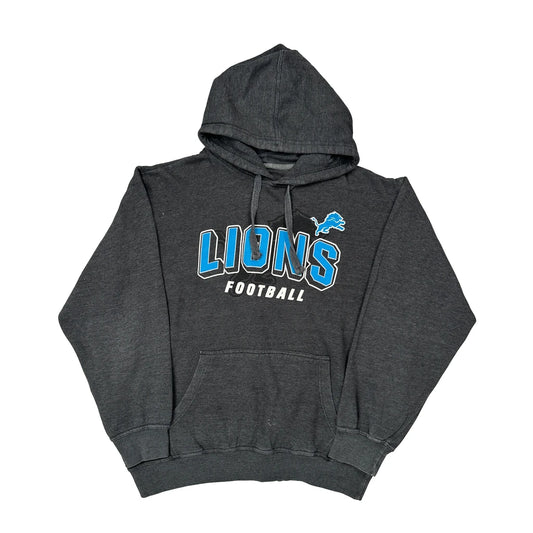 Vintage Lions Starter Nfl Hoodie - XL Grey Cotton Blend