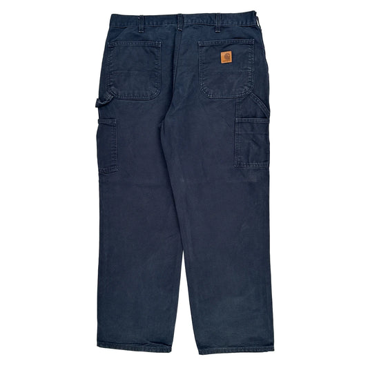 Carhartt Carpenter Trousers - 35W 31L Navy Cotton
