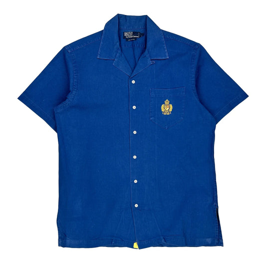 Polo By Ralph Lauren Short Sleeve Shirt - Medium Blue Cotton