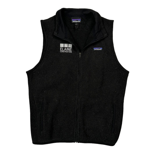 Elaine Construction Logo Patagonia Gilet - XL Black Polyester