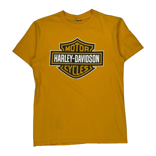 Bald Eagle Harley-Davidson Marquette, Mi Harley Davidson T-Shirt - Medium Yellow Cotton